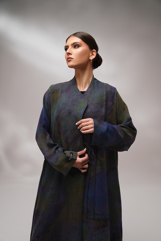 Midnight Aurora Luxury Abaya