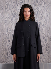 Noir Executive Coat Abaya