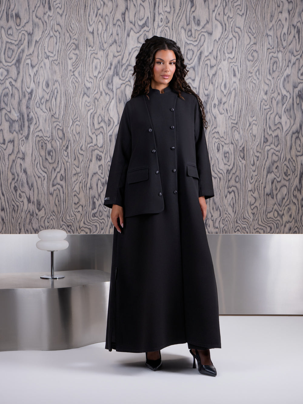 Noir Executive Coat Abaya